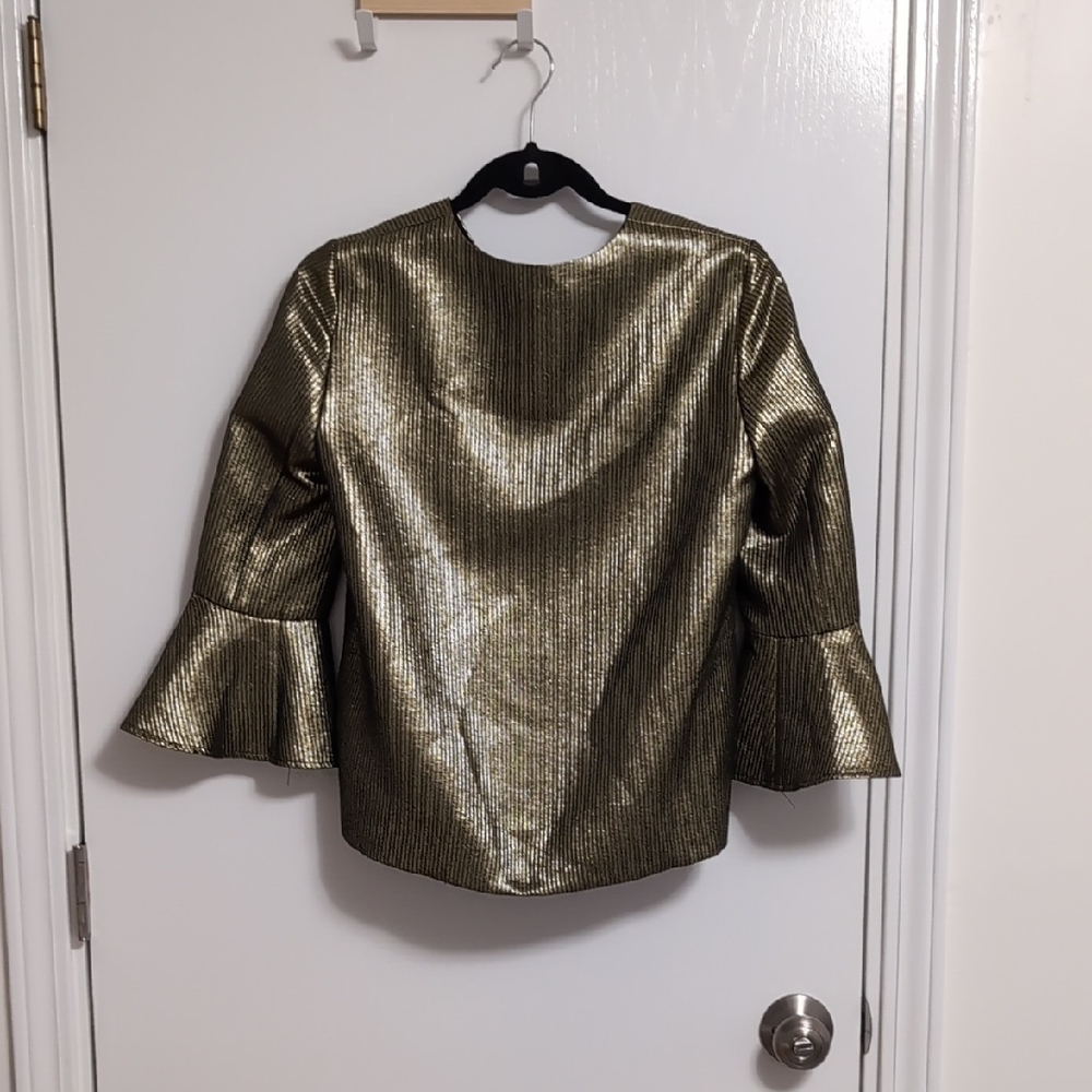 Gold Metallic Women's Top